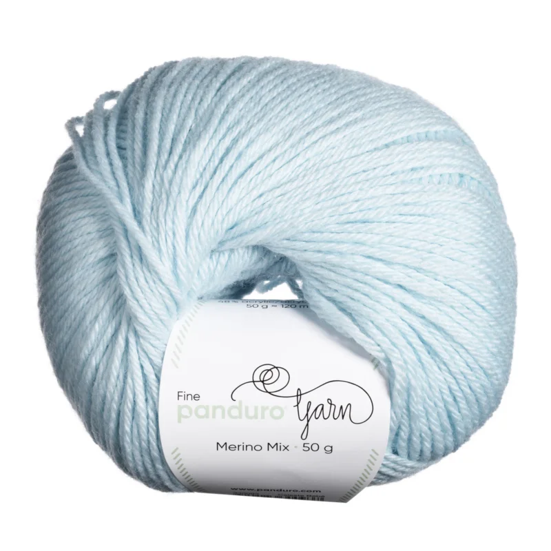 Billigare Garn Merino Mix 50g babyblå
