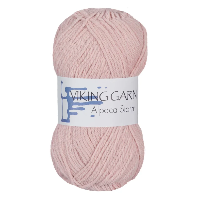 Viking Garn Alpaca Storm 50g puderrosa 553 Begränsat erbjudande