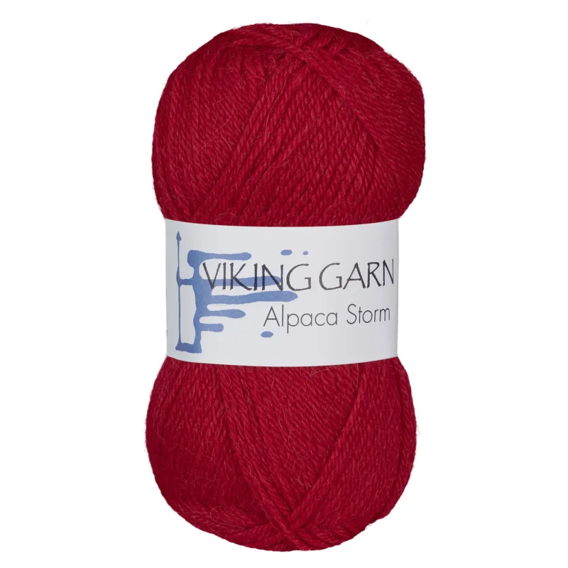 Lägg i varukorgen Viking Garn Alpaca Storm 50g röd 560