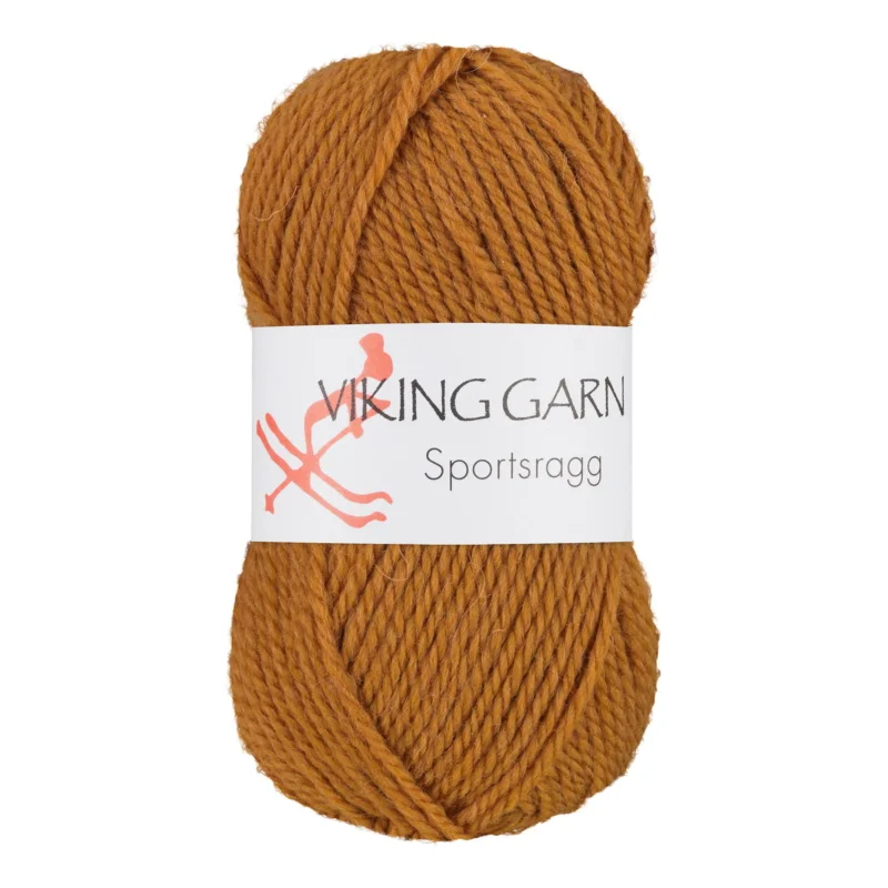 Endast denna vecka Viking Garn Sportsragg 50g ockragul 546