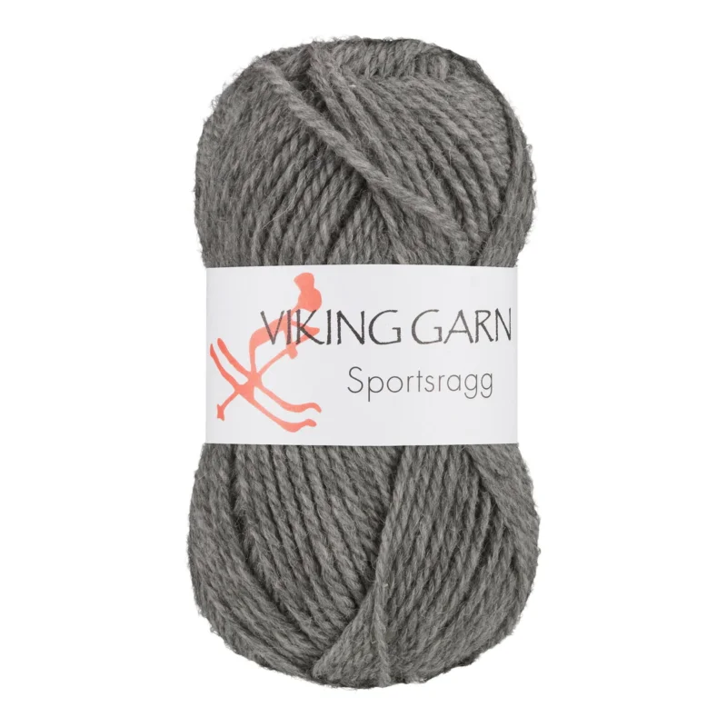 Snabb frakt Viking Garn Sportsragg 50g grå 530