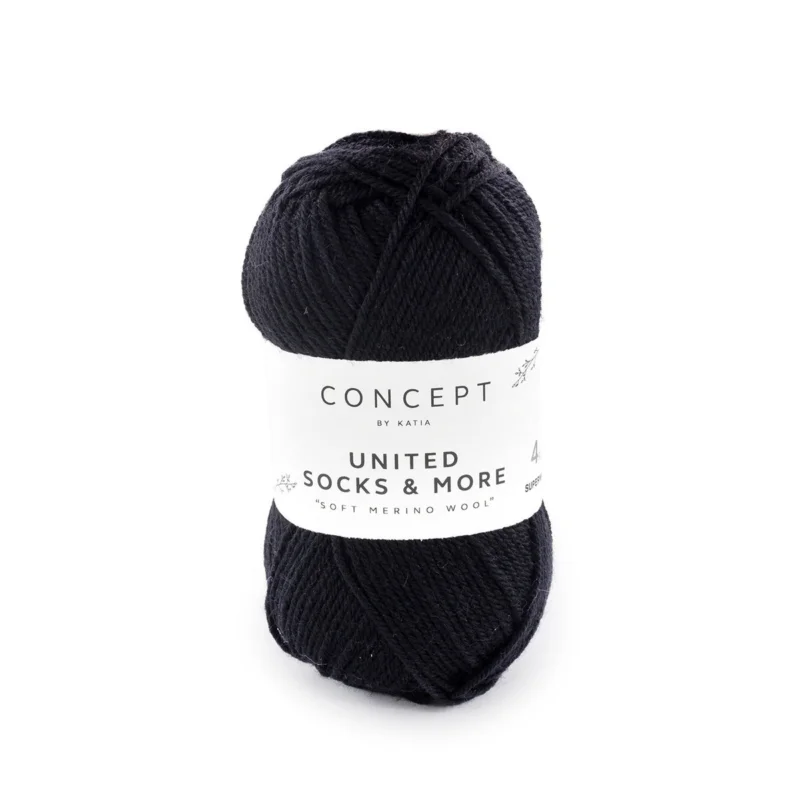 Garn United Socks 25g svart Billig