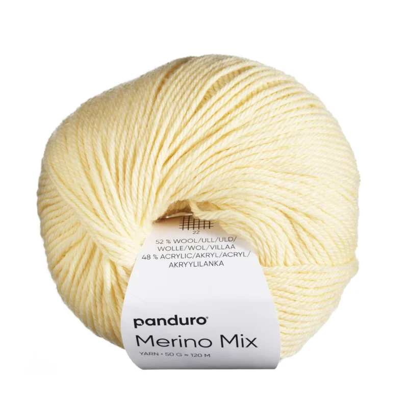 Lägg i varukorgen Garn Merino Mix 50g smörgul