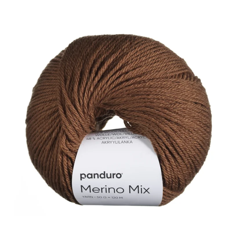 Köp online Garn Merino Mix 50g choklad