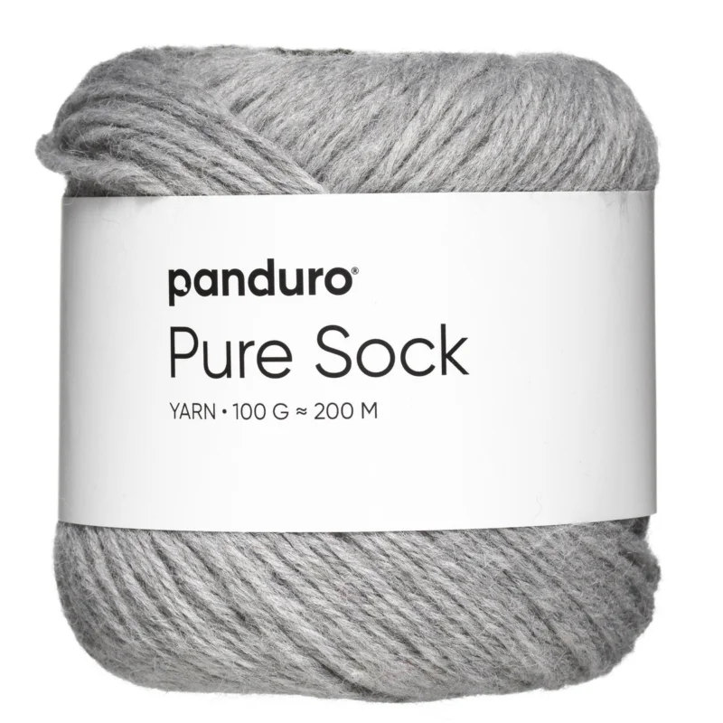 Garn Pure Sock 100g ljusgrå Erbjudande
