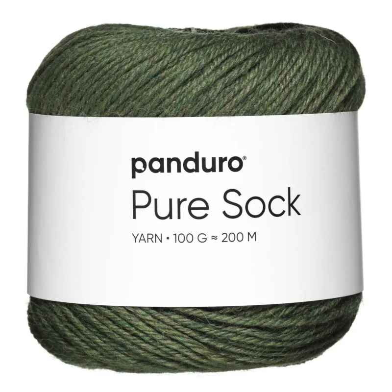 Garn Pure Sock 100g mörkgrön Billigare