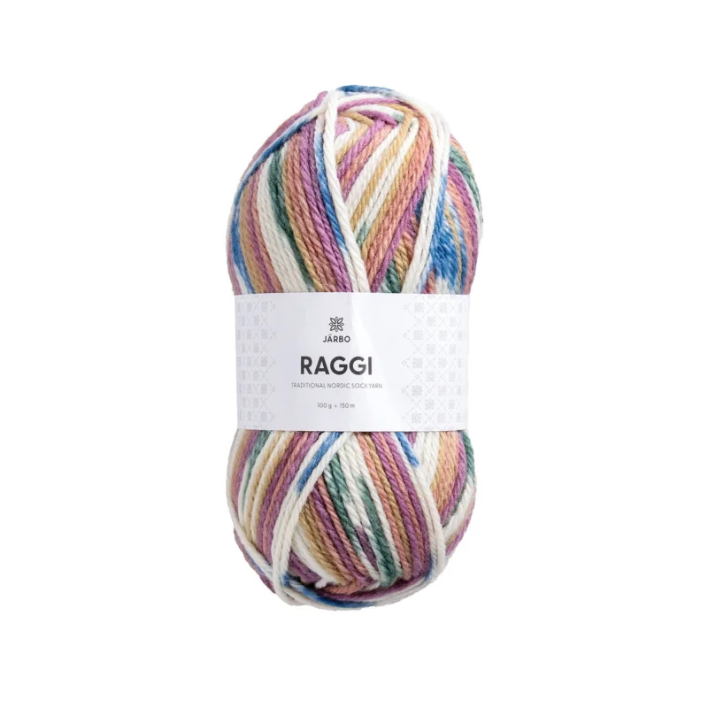 Garn Järbo Raggi 100g ljus pastell – Ferrris wheel 15257 Rabatt