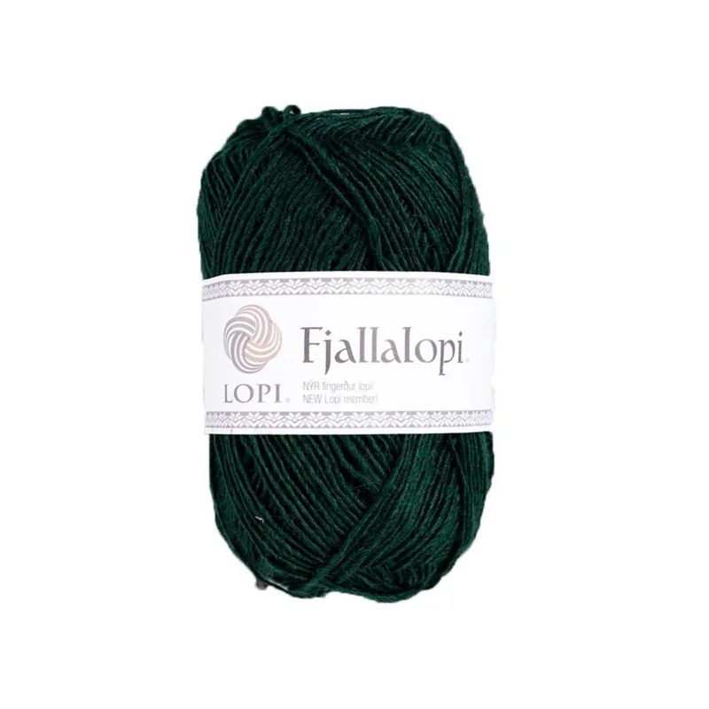 Garn Istex Fjallalopi 50g mörkgrön – Green energy 3030 Fri frakt
