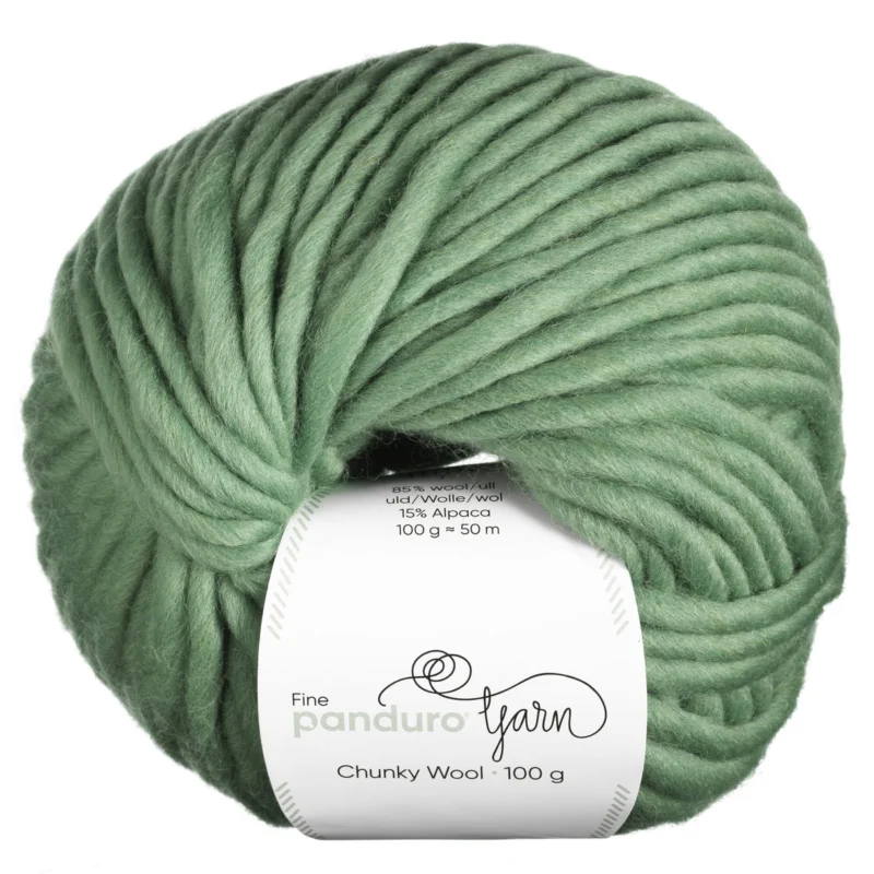 Snabb leverans Garn Chunky Wool 100g ljusgrön