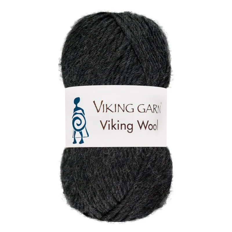 Populär Viking Garn Wool 50g antracit 517