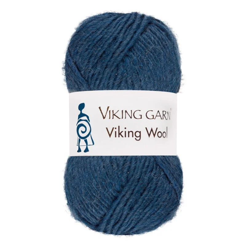 Trygg betalning Viking Garn Wool 50g blå 526