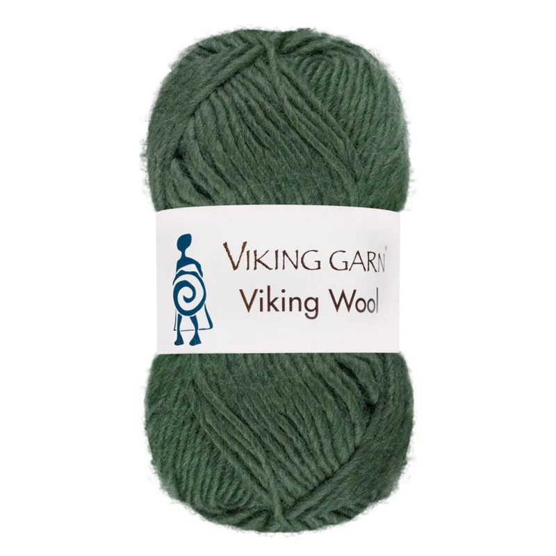 Begränsat antal Viking Garn Wool 50g mörkgrön 534