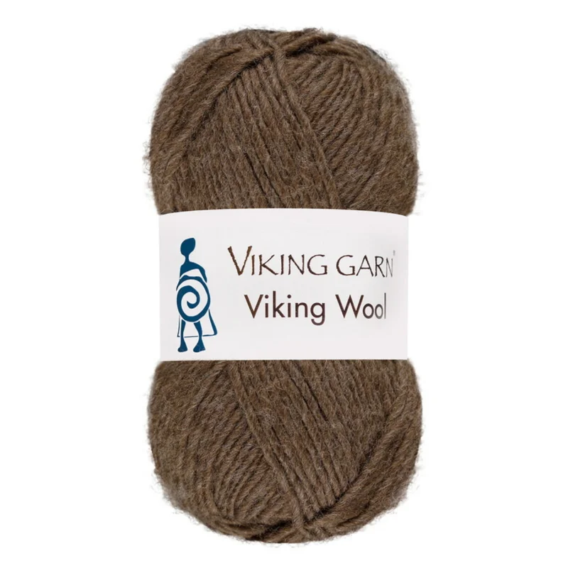 Beställ nu Viking Garn Wool 50g brun 508