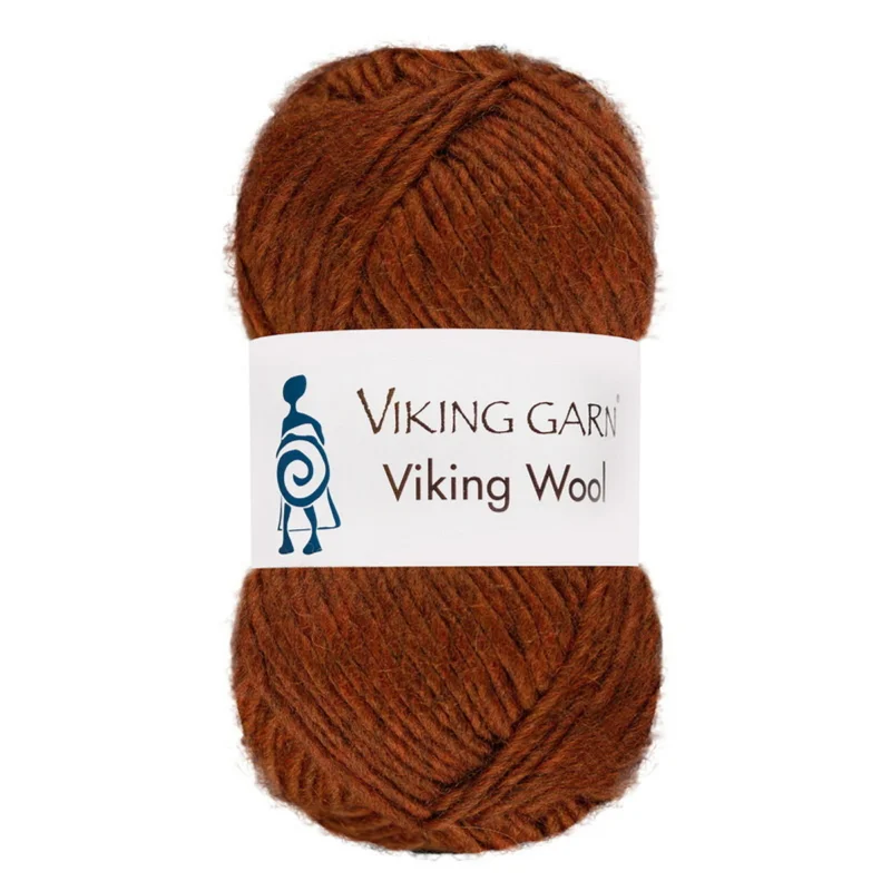 Viking Garn Wool 50g rost 553 Populär