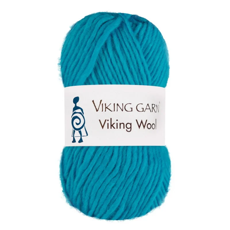 Viking Garn Wool 50g turkos 528 Nyhet
