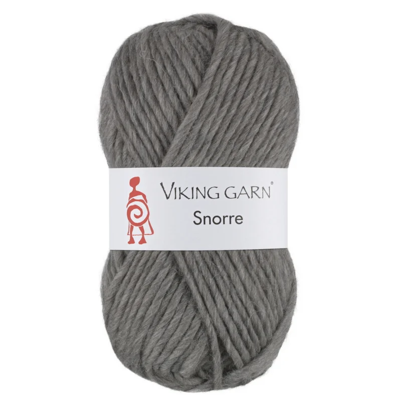 Viking Garn Snorre 100g grå 215 Expressleverans