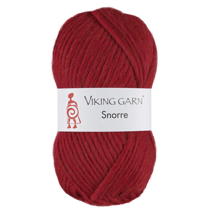 Trygg betalning Viking Garn Snorre 100g mörkröd 265