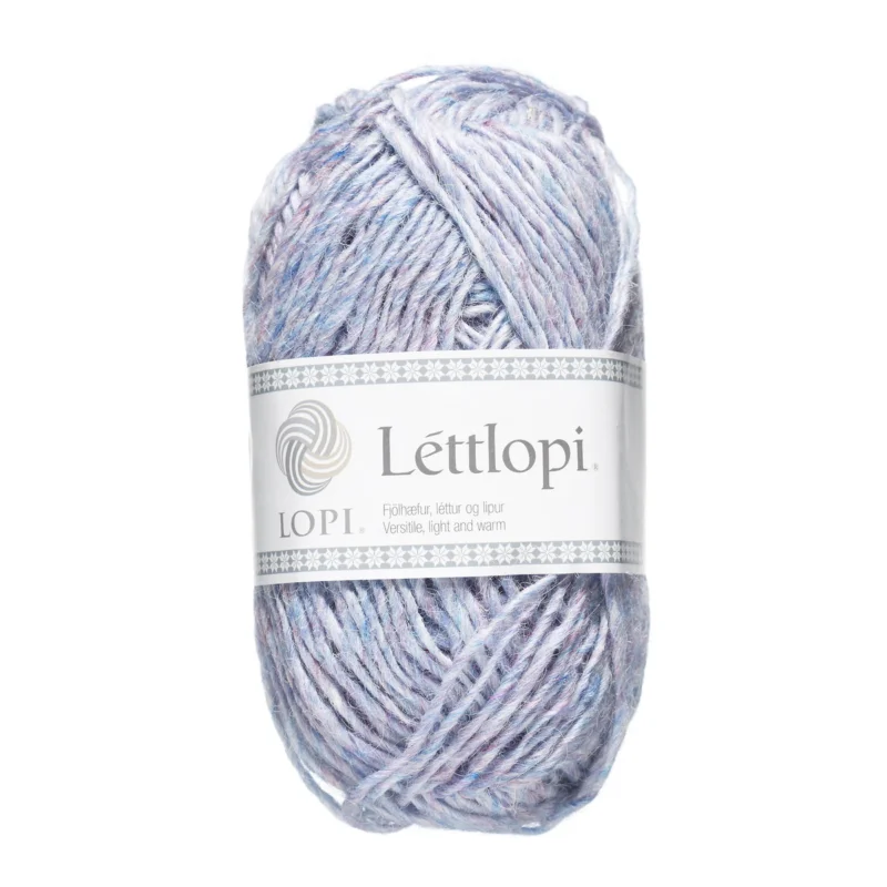 Sänkt pris Ullgarn Istex Lettlopi 50g lila multi – 1702 Milkway