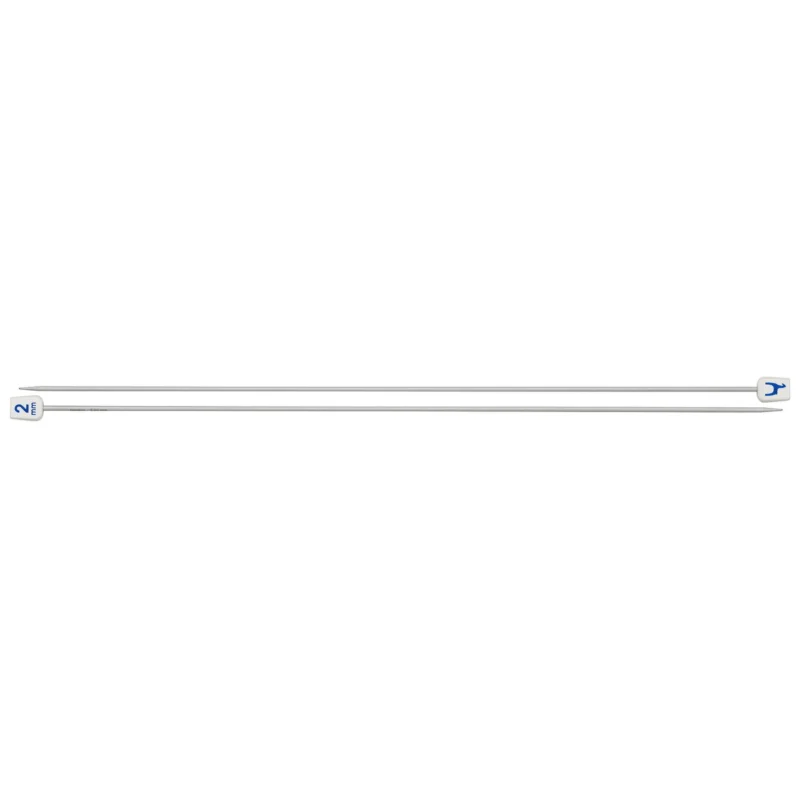 Säker betalning Jumperstickor, längd 30 cm Ø2,0 mm – aluminium