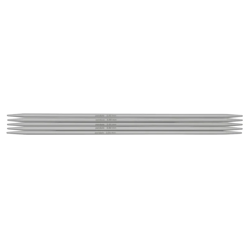 Begränsat erbjudande Strumpstickor, 5 st. Längd 20 cm Ø3,5 mm – aluminium
