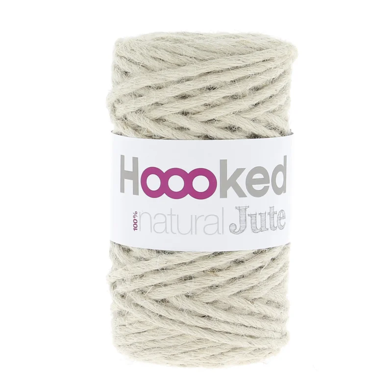 Hooked Natural Jute 350g – Vanilla cream JT005 Sista chansen