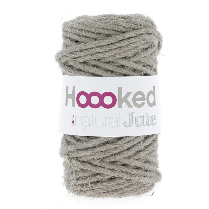 Sista chansen Hooked Natural Jute 350g – Cinnamon taupe JT001