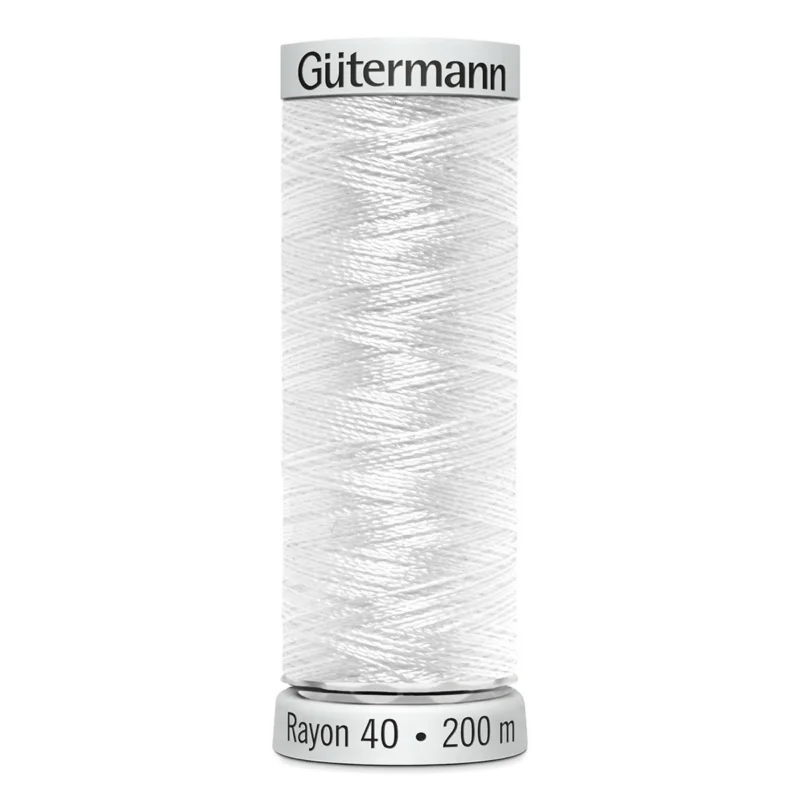Gütermann maskinbroderitråd 200 meter vit Extra rabatt