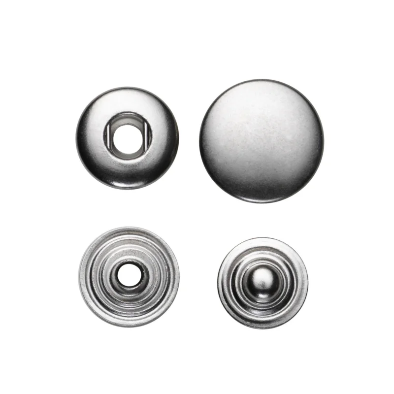 Tryckknapp Anorak Ø15 silver Snabb leverans