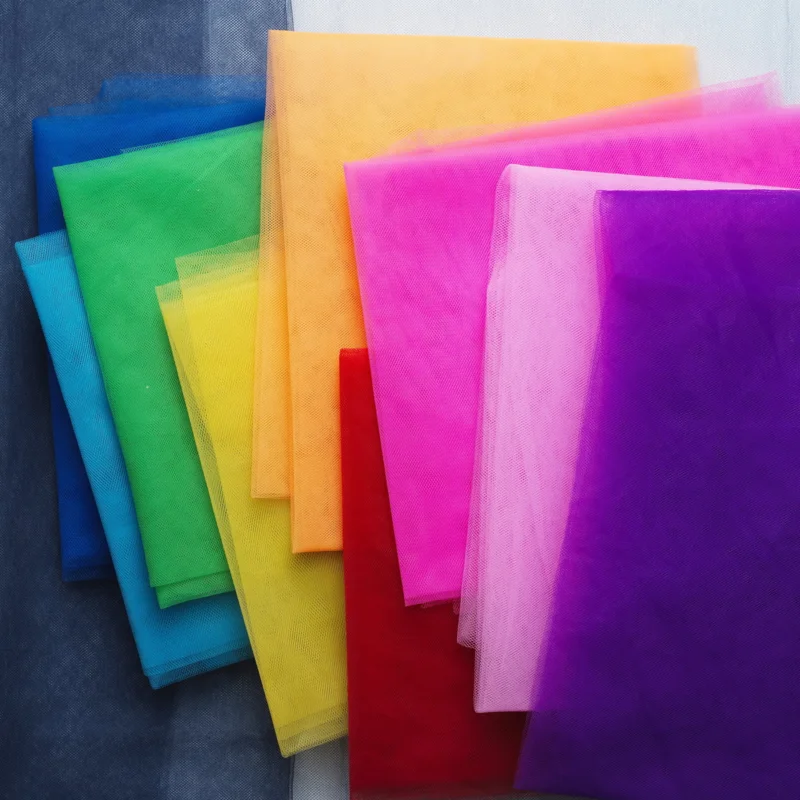 Tyll 10-pack 100x140 cm happy – tyllstycken i glada basfärger Billigare