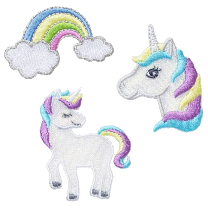 Säker betalning Iron-on Unicorn kombo 3p
