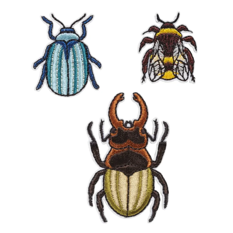 Kampanjpris Iron-on insekter blå/brun