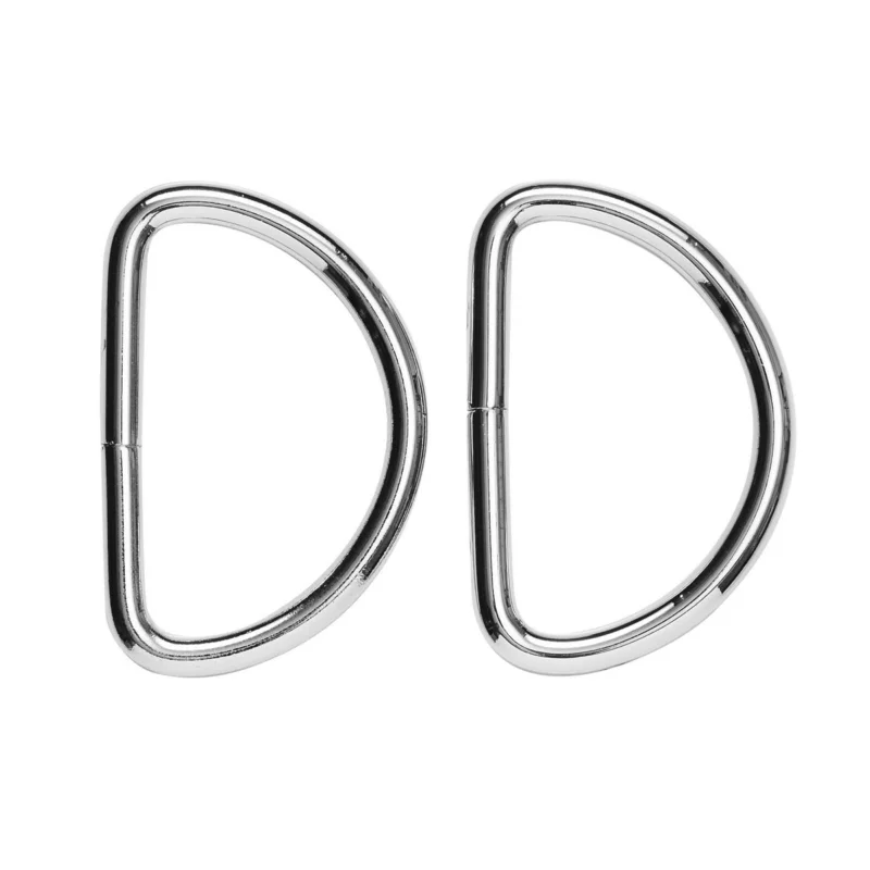 D-ring 2-pack – 42x30 mm, silverfärgad. Max rembredd 45 mm Extra rabatt