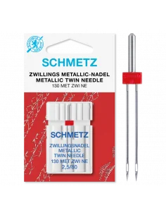 Schmetz tvillingnål metallic 2,5/80 Begränsat antal