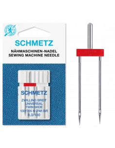 Schmetz tvillingnål universal 130/705 H, HAx1 ZWI 8,0mm/100 Begränsat antal