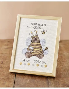 Broderikit Doptavla Nalle med Bi Erbjudandepris
