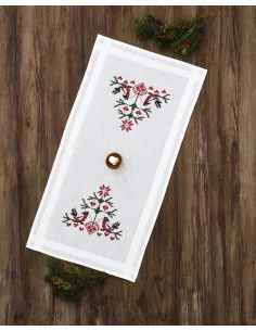 Köp nu Broderi Löpare tryckt motiv u garn