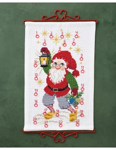 Fynd Broderikit Adventskalender med Tomte