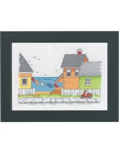 Broderikit Strandgatan 18x13cm Premium