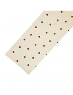 Löpare Jordgubbe 35x120 cm 100% bomull Billigare