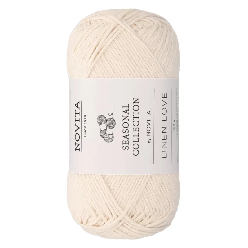 Novita Linen Love Naturvit 019 Kampanjpris