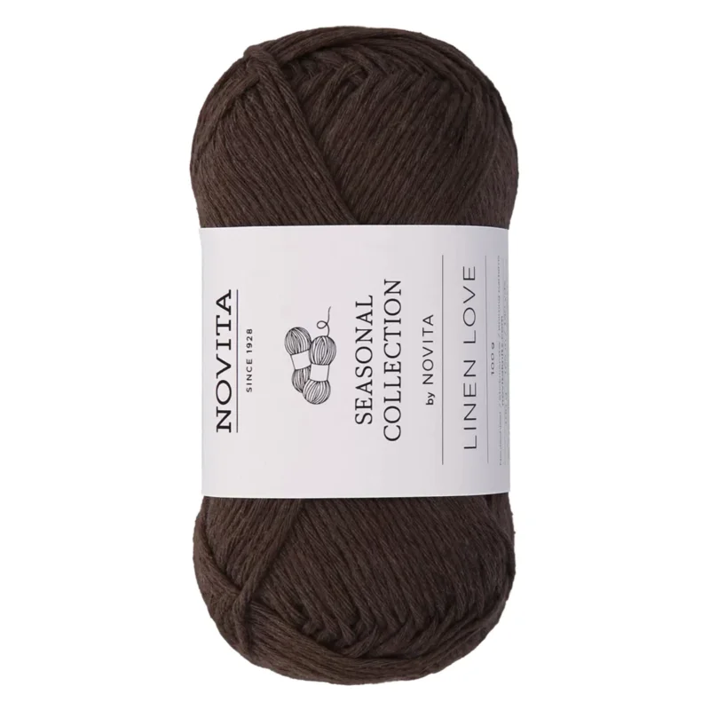 Novita Linen Love Mörkbrun 615 Populärt val