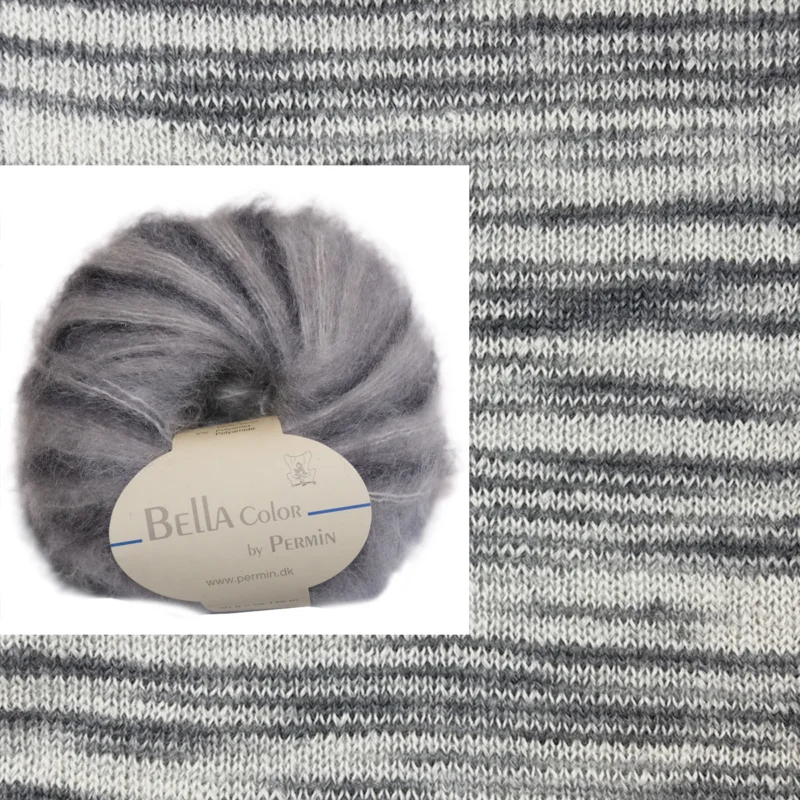 Bella Color by Permin Grå-svart Extra rabatt