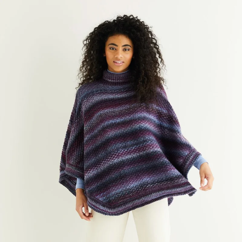 Reapris Poncho i Jewelspun