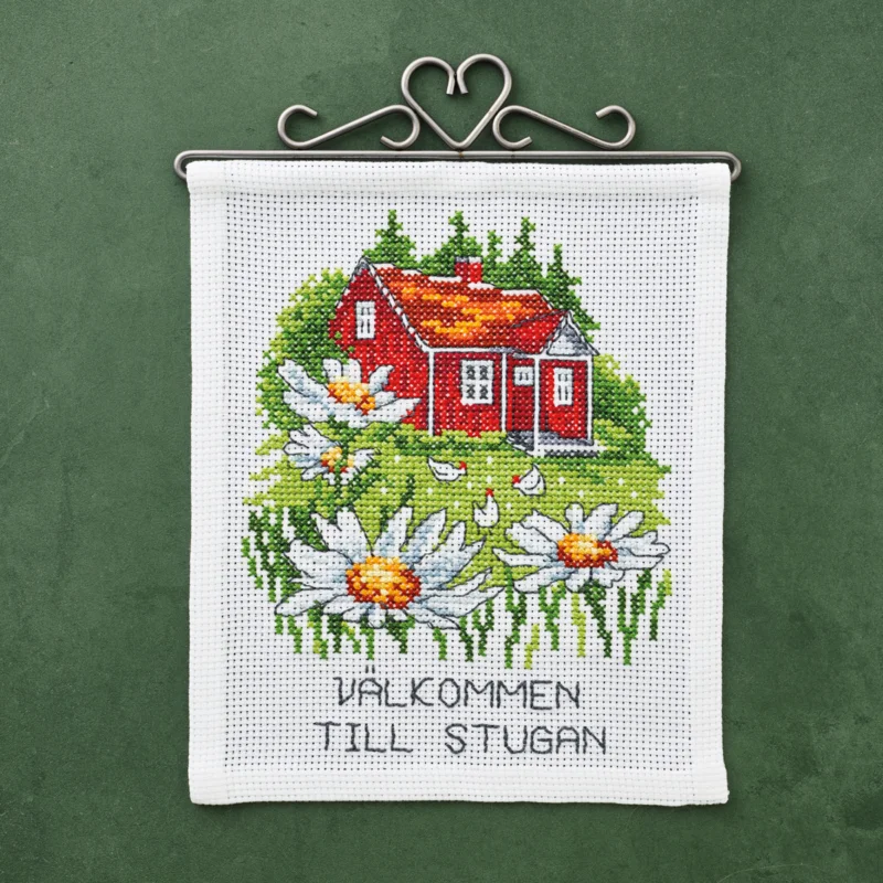 Utförsäljning Korsstygnsbroderi Välkommen till stugan Vepa