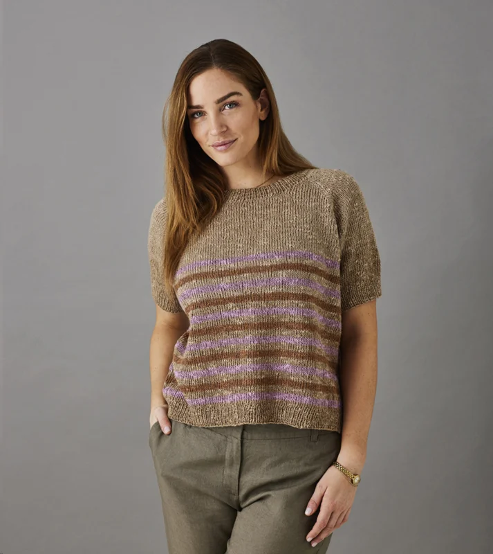 Raglan t-shirt med ränder Handla nu