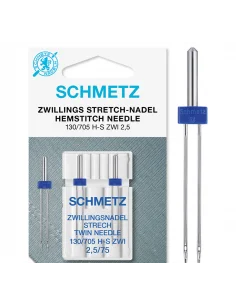 Schmetz Tvillingnål Stretch 2,5/75 2-pack Sänkt pris