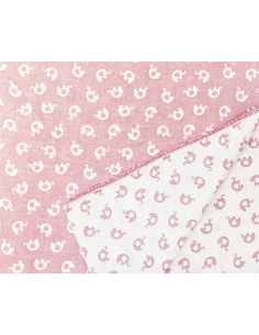 Säker betalning Jacquard Elephant Rosa