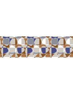 Outlet Gardinkappa Metervara Mosaik 2