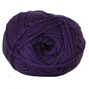 Hjertegarn Cotton nr. 8 Garn 3714 Mörklila Nyhet