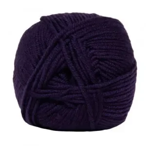 Hjertegarn 90 Extrafine Merino Garn 1800 Mörklila Endast idag